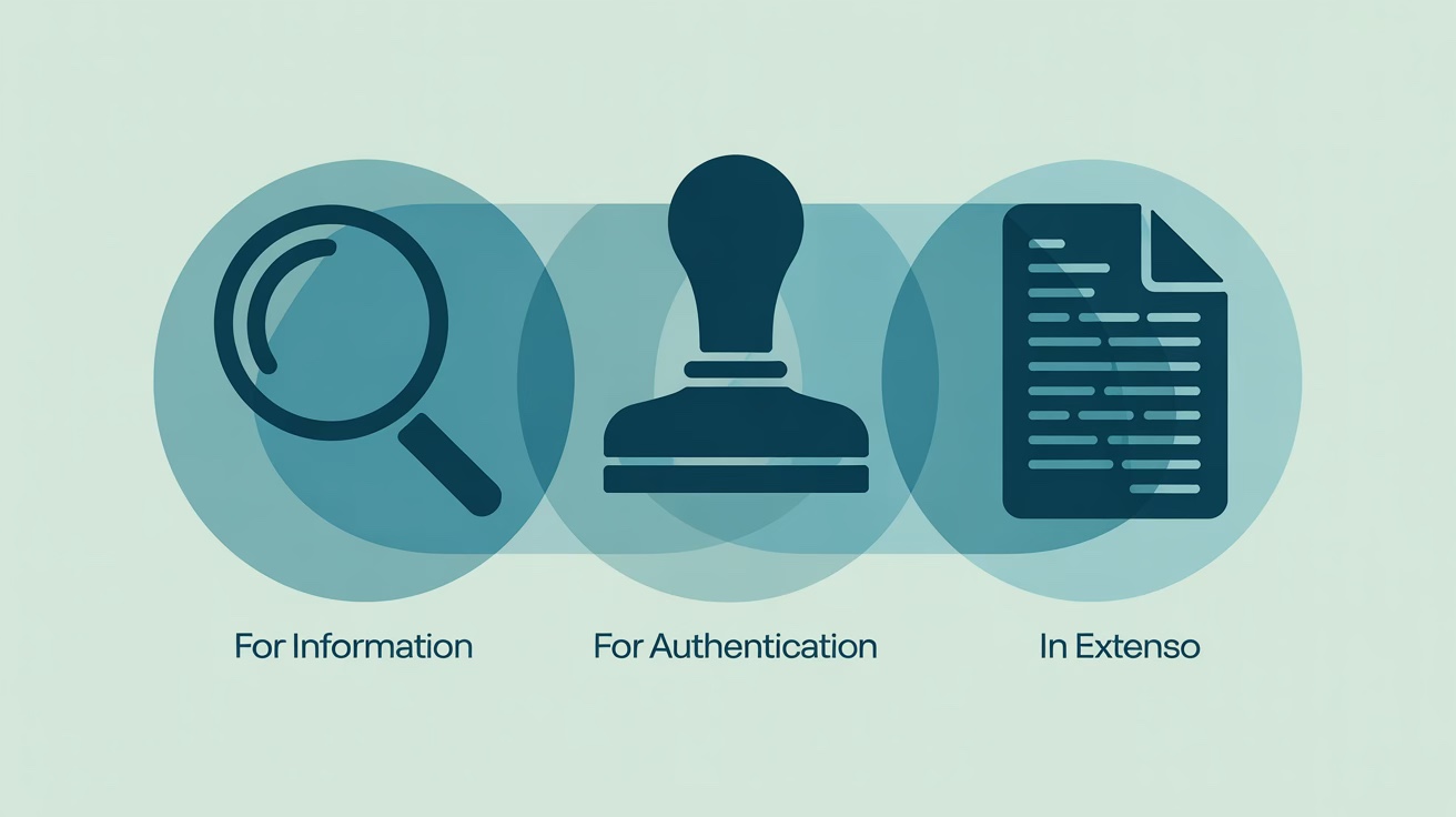 Reprezentare grafică a celor trei tipuri de extrase de carte funciară