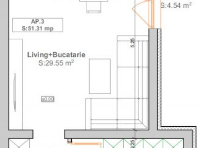 Apartament cu 2 camere in Chisoda - ID V2839