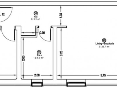 Apartament cu 2 camere in Giroc -  ID V3099 imagine mica 6, foxfort.ro