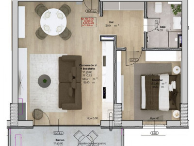 Apartament 2 camere, etaj 4, zona Lipovei - ID V3852