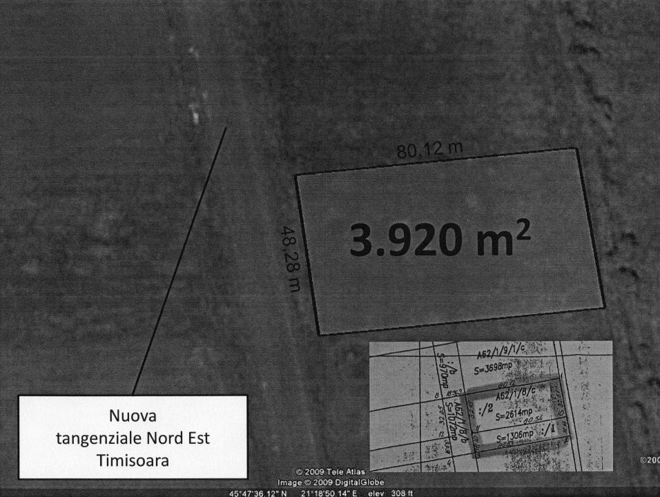 Teren Aeroport 3920 mp cu front stradal la centura de 48,28 ml - ID V5339 3, foxfort.ro