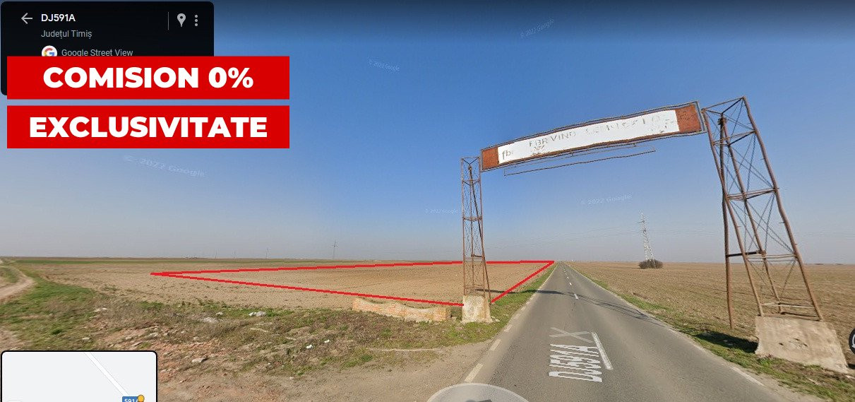 COMISION 0% Teren extravilan 4,47 ha, 800m front stradal, Peciu Nou - ID V5491 9, foxfort.ro