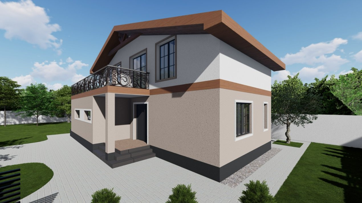 Casa Giarmata la gri cu toate utilitatile - ID V5615 2, foxfort.ro