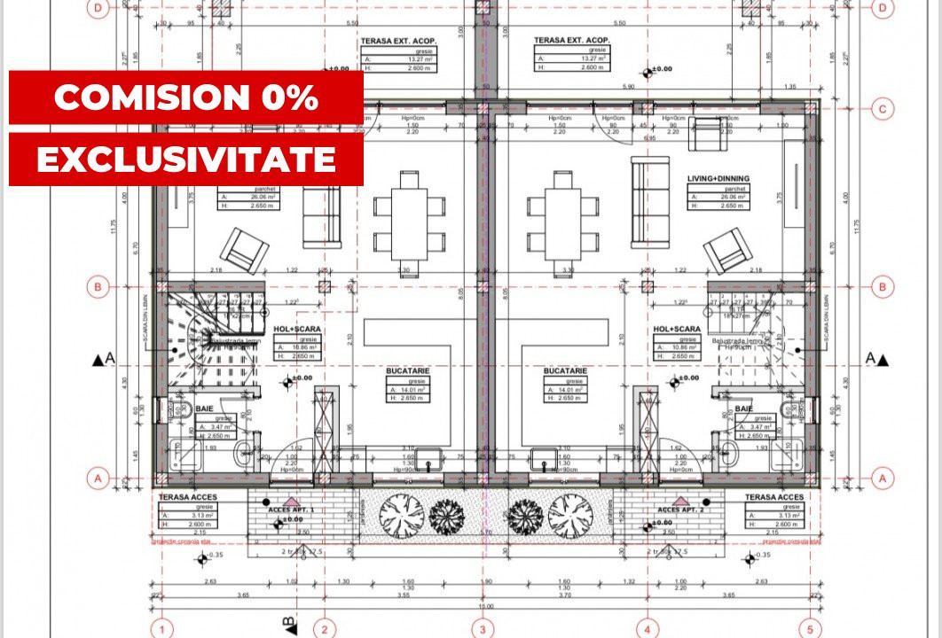 Comision 0% Duplex 4 camere in Sacalaz la intrare 2, foxfort.ro