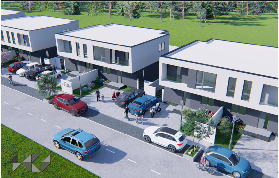 Duplex intreg 8 camere, LA ROSU, de vanzare in Sacalaz, la intrare 2, foxfort.ro