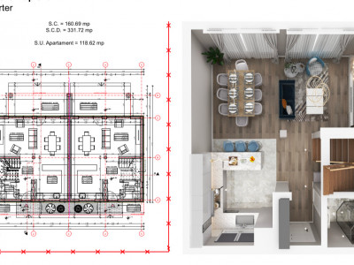 Duplex intreg 8 camere, LA ROSU, de vanzare in Sacalaz, la intrare imagine mica 4, foxfort.ro