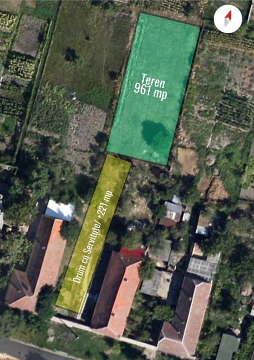Teren intravilan pretabil constructii, Sacalaz- 961mp 3, foxfort.ro