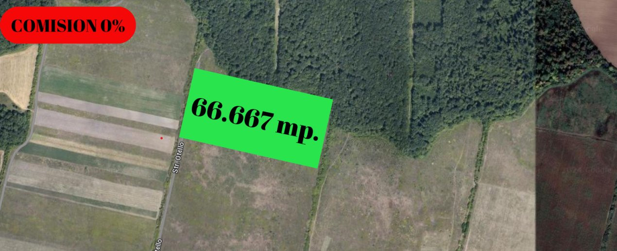 COMISION 0% Teren extravilan Mosnita in zona de Padurea Bistra - 66.667 mp 2, foxfort.ro