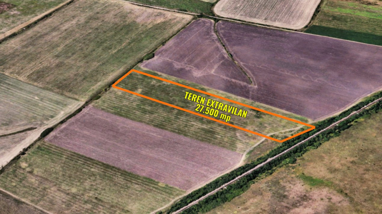 Teren extravilan 27.500 mp de vanzare in Timisoara-Zona Exterior Vest Mehala 2, foxfort.ro