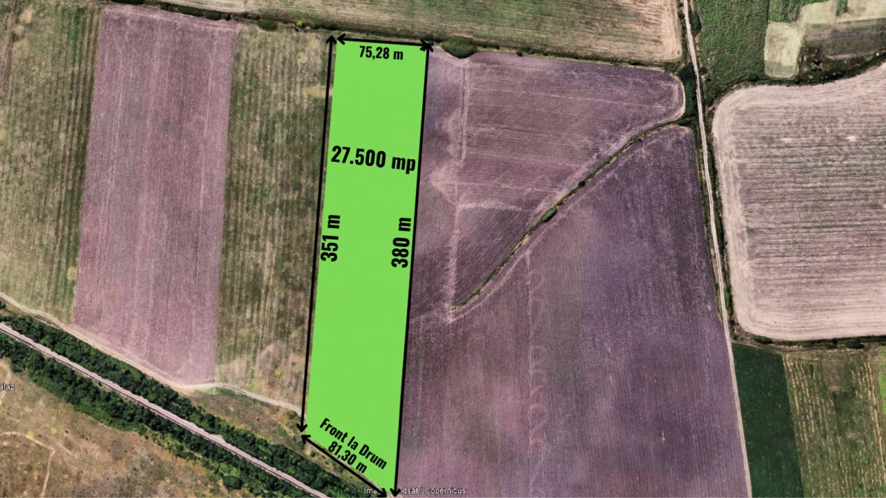 Teren extravilan 27.500 mp de vanzare in Timisoara-Zona Exterior Vest Mehala 4, foxfort.ro