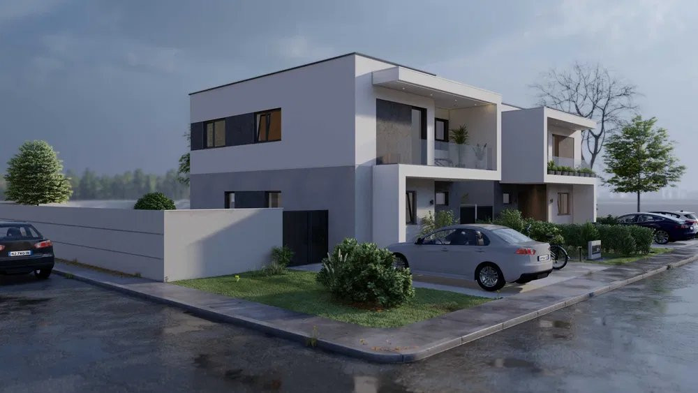 Casa individuala 4 camere de vanzare in Sacalaz- Arhitectura Moderna 1, foxfort.ro