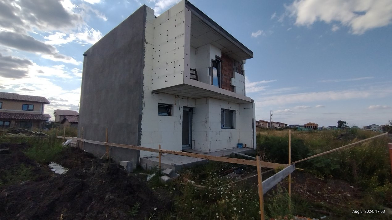 Casa individuala 4 camere de vanzare in Sacalaz- Arhitectura Moderna 6, foxfort.ro