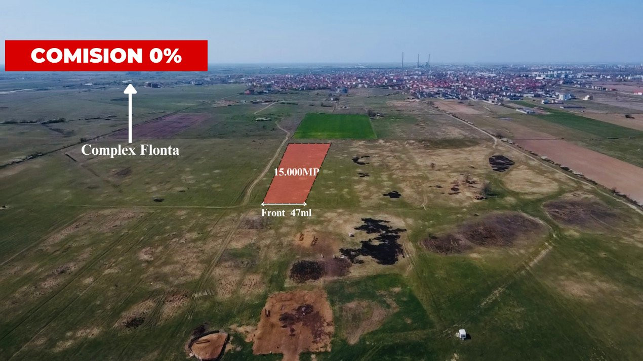 COMISION 0% Teren Extravilan Giroc, 15.000 mp, Front Stradal 47ml 2, foxfort.ro