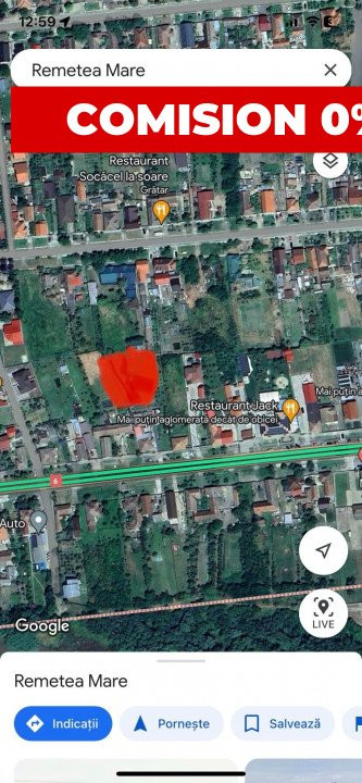 COMISION 0% Teren intravilan de 1393 mp cu toate utilitatile, zona Remetea Mare 2, foxfort.ro