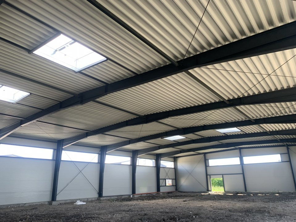 Hala de inchiriat cu platforma betonata de 1334 mp, zona Sanandrei 6, foxfort.ro