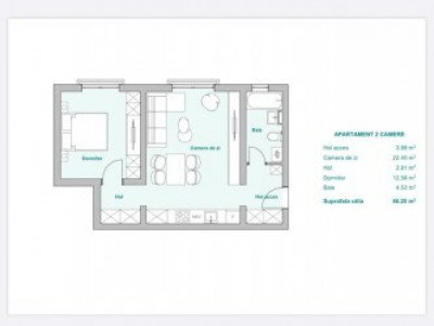 COMISION 0% Apartament cu 2 camere in Timisoara, zona Plopi imagine mica 2, foxfort.ro