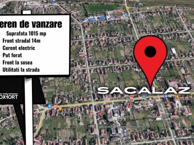 Teren intravilan, Sacalaz - Sosea, curent electric la parcela