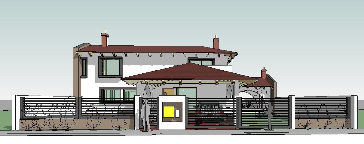 Casa individuala la Rosu, 5 camere, Sacalaz - Proiect deosebit 9, foxfort.ro