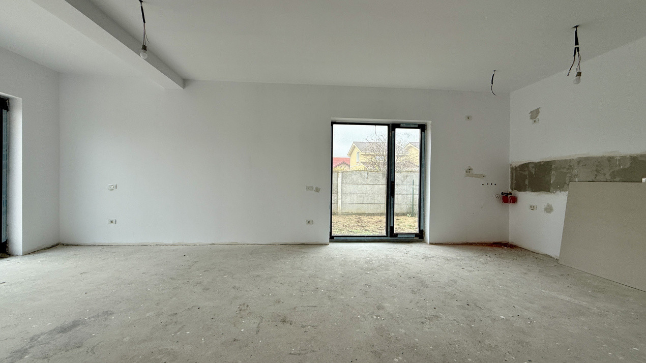 Duplex plan parter Mosnita, 4 camere, 2 bai 3, foxfort.ro