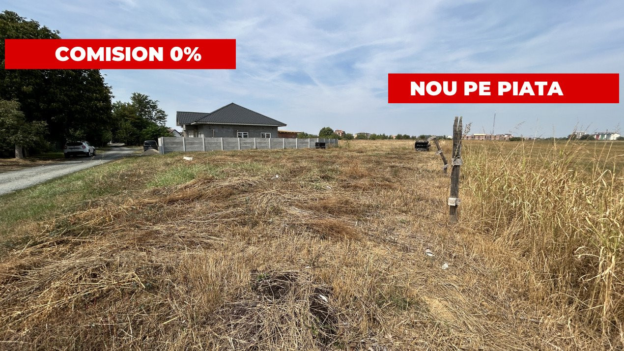 COMISION 0% Teren intravilan 610 mp, si front de 31 ml, Giroc 1, foxfort.ro