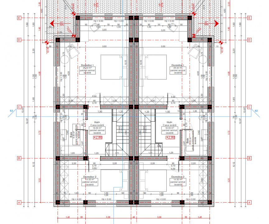 Duplex 4 camere, Sacalaz - Proiect nou 4, foxfort.ro