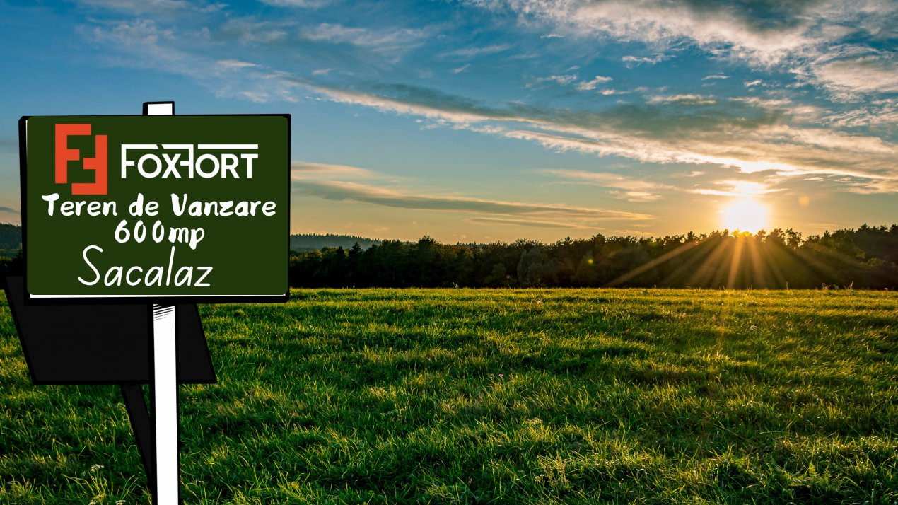 Teren intravilan 600 mp, Sacalaz - Utilitati la strada 1, foxfort.ro