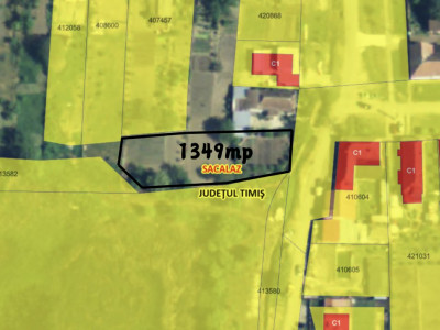 Teren intravilan 1349 mp, pretabil constructii, Sacalaz imagine mica 2, foxfort.ro