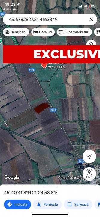 COMISION 0% Teren extravilan 13.350 mp, Sacosul Turcesc 1, foxfort.ro