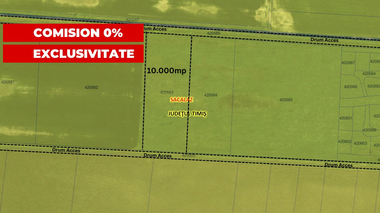 COMISION 0% Teren extravilan pretabil agricol, Sacalaz - Oportunitate investitie 1, foxfort.ro