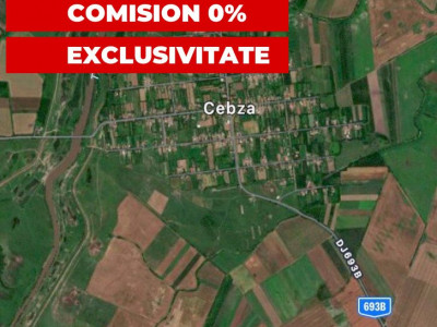 OCAZIE COMISION 0% - vanzare teren intravilan Cebza vatra satului