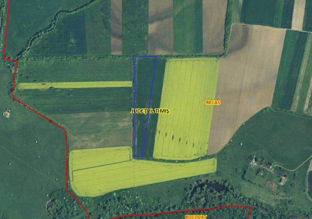 Teren extravilan agricol de 23.700 mp - Recas - Izvin 1, foxfort.ro
