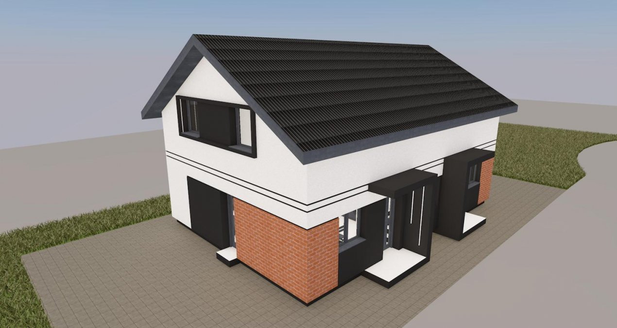 Duplex 3 camere, 2 bai si terasa generoasa de 20 mp, zona Giarmata 1, foxfort.ro