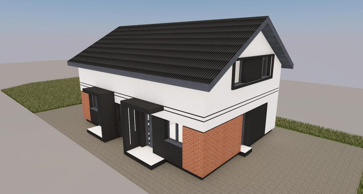 Duplex 3 camere, 2 bai si terasa generoasa de 20 mp, zona Giarmata 3, foxfort.ro