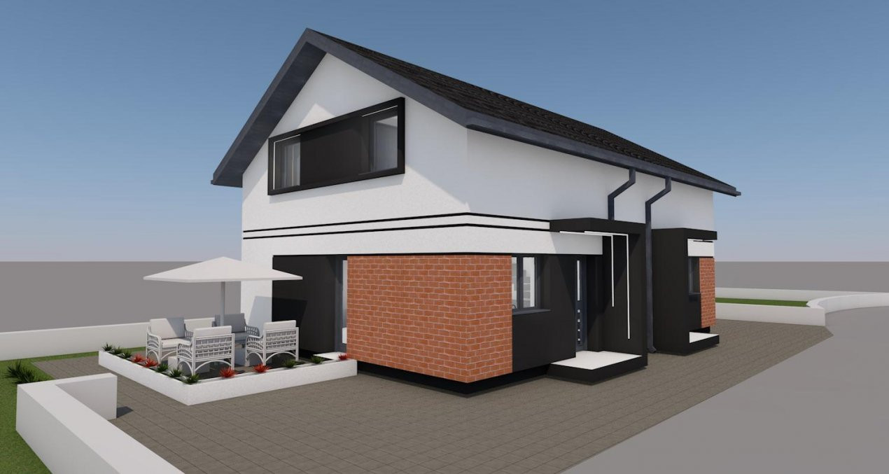 Duplex 3 camere, 2 bai si terasa generoasa de 20 mp, zona Giarmata 4, foxfort.ro