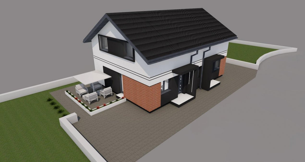 Duplex 3 camere, 2 bai si terasa generoasa de 20 mp, zona Giarmata 6, foxfort.ro