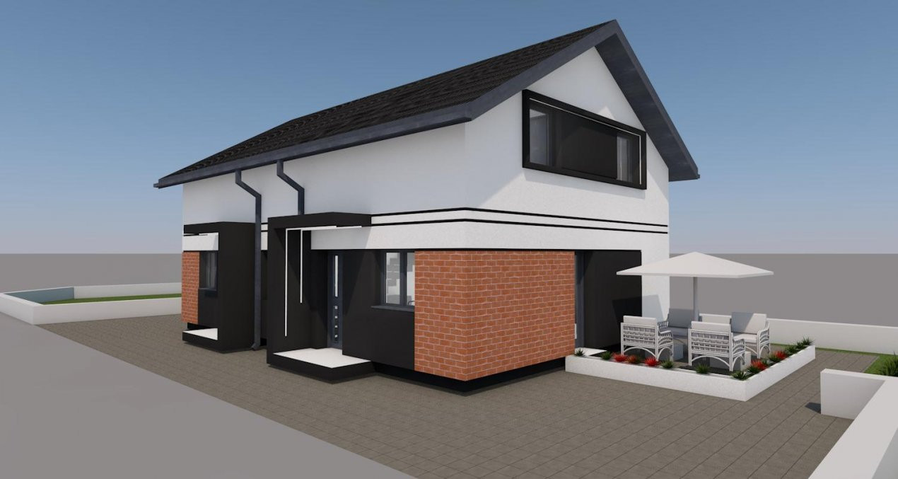 Duplex 3 camere, 2 bai si terasa generoasa de 20 mp, zona Giarmata 7, foxfort.ro