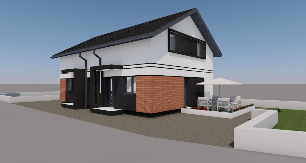 Duplex 3 camere, 2 bai si terasa generoasa de 20 mp, zona Giarmata 8, foxfort.ro