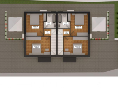 Duplex 3 camere, 2 bai si terasa generoasa de 20 mp, zona Giarmata imagine mica 10, foxfort.ro