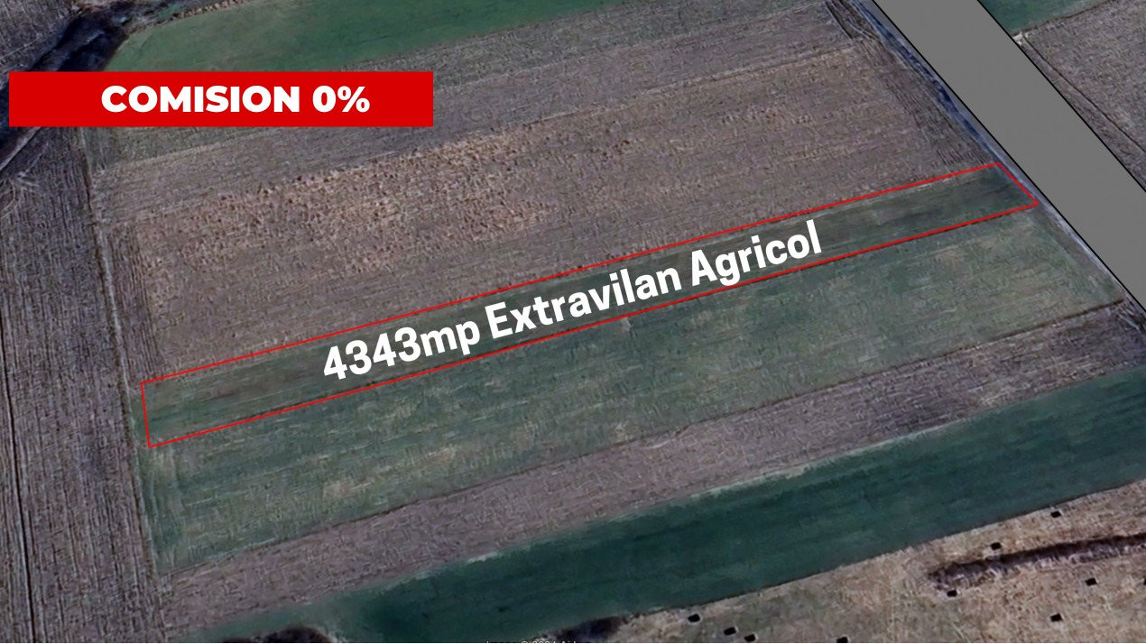 COMISION 0% Teren extravilan agricol, Utvin - 4343 mp 1, foxfort.ro