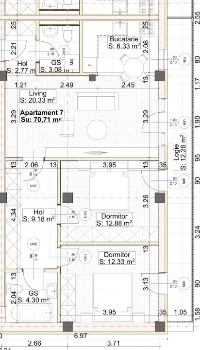 COMISION 0% - Apartament cu 3 camere la etajul 1 in Giroc, zona ESO 5, foxfort.ro