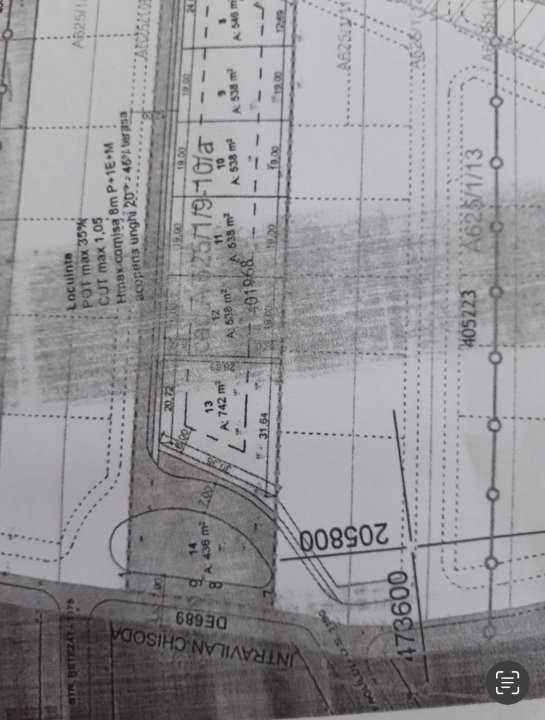 Teren intravilan 567 mp pentru constructii in Chisoda 2, foxfort.ro