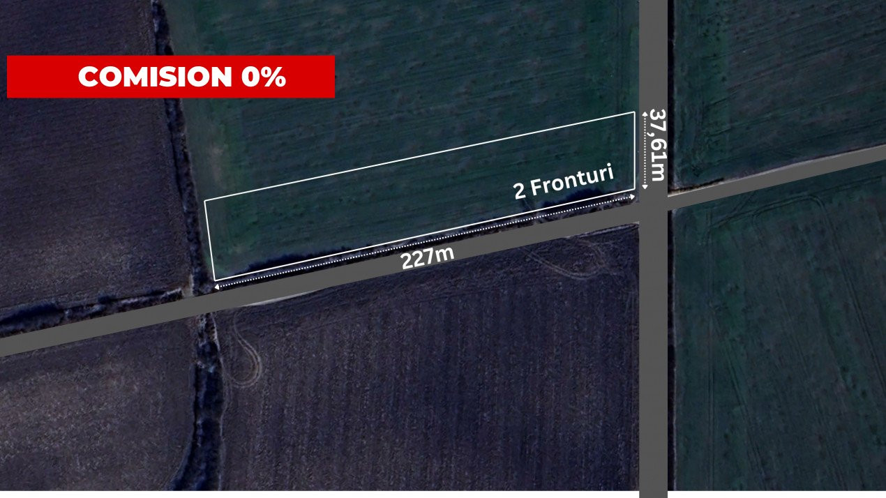 COMISION 0% Teren extravilan agricol, Sacalaz - 8493mp, 2 fronturi  1, foxfort.ro