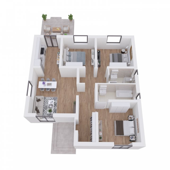 Casa individuala cu 4 camere - Toate utilitatile + Asfalt - Mosnita Noua 6, foxfort.ro