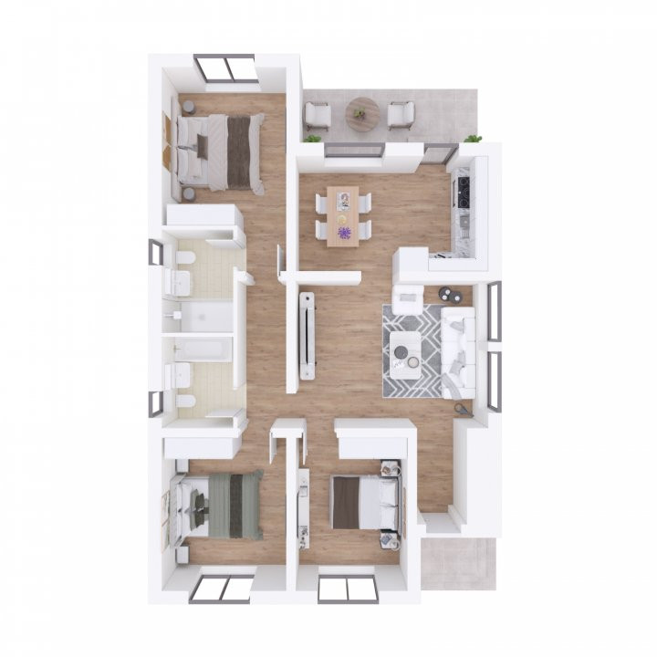 Casa individuala cu 4 camere - Toate utilitatile + Asfalt - Mosnita Noua 8, foxfort.ro