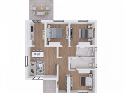 Casa individuala cu 4 camere - Toate utilitatile + Asfalt - Mosnita Noua imagine mica 5, foxfort.ro