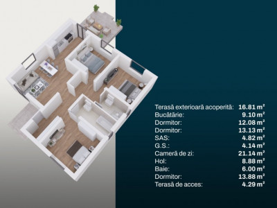 Casa individuala cu 4 camere - Toate utilitatile + Asfalt - Mosnita Noua imagine mica 7, foxfort.ro