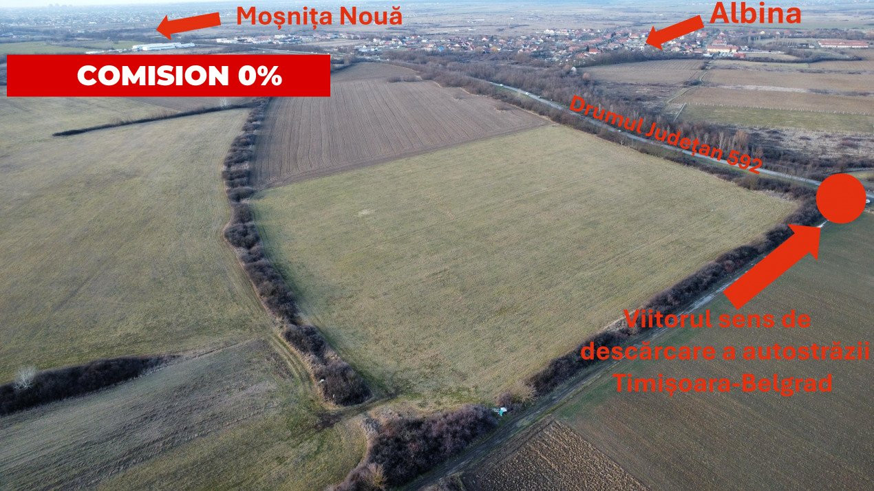 COMISION 0% Teren industrial 2000 mp, utilitati, acces TIR - Mosnita 2, foxfort.ro