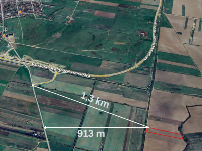Teren extravilan arabil 10.707 mp - aproape de centura Timisoara Sud imagine mica 2, foxfort.ro