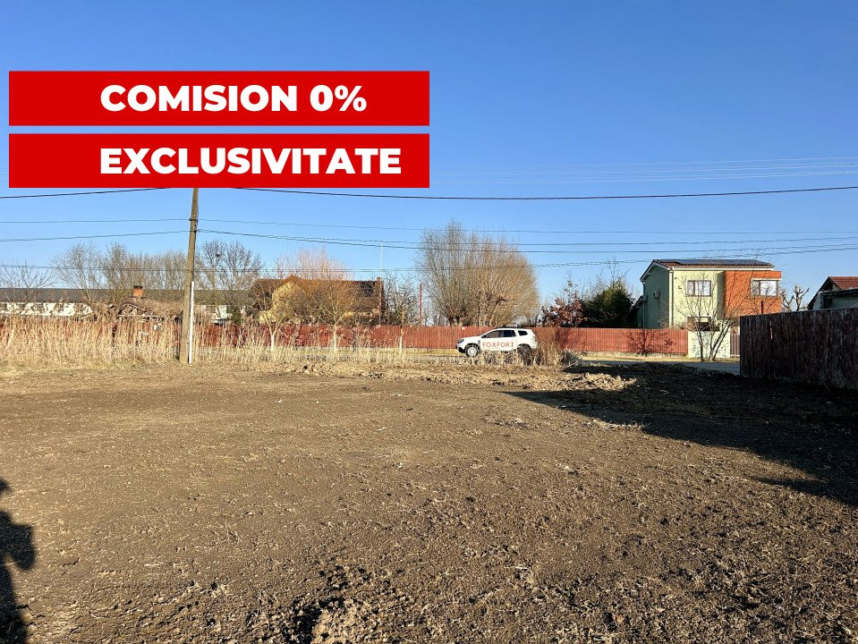 COMISION 0% Teren intravilan 775 mp in Sanandrei, toate utilitatile, la asfalt 1, foxfort.ro