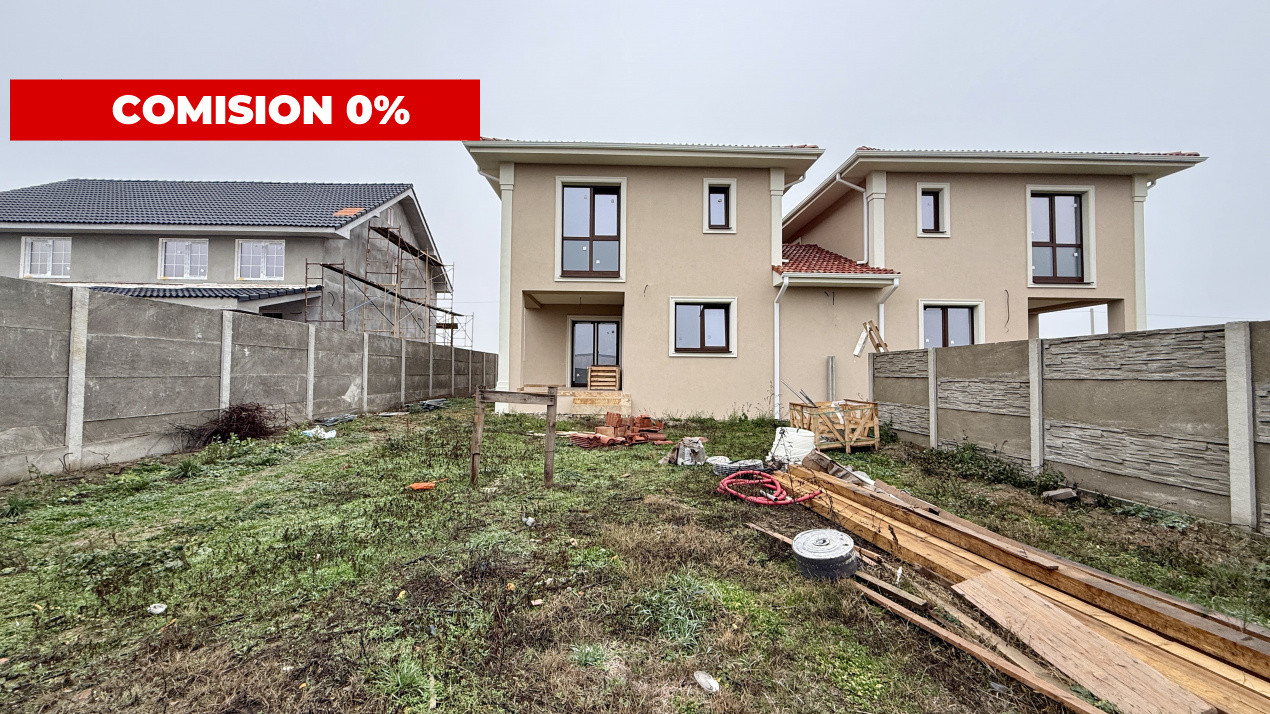 COMISION 0% Duplex individual, 5 camere si teren de 410 mp, zona Mosnita 1, foxfort.ro